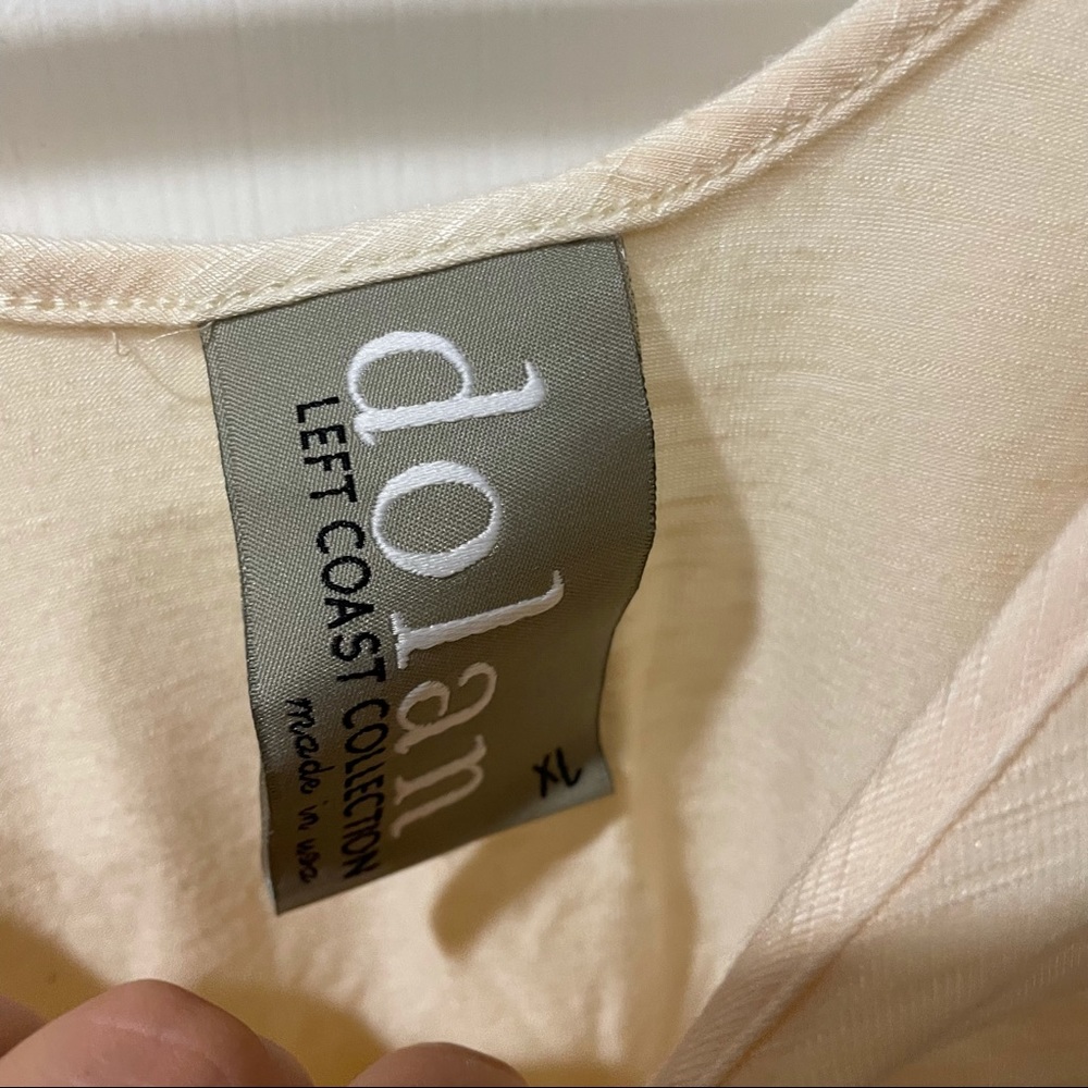Anthropologie Left Coast Dolan Cream Top - Picture 3 of 5